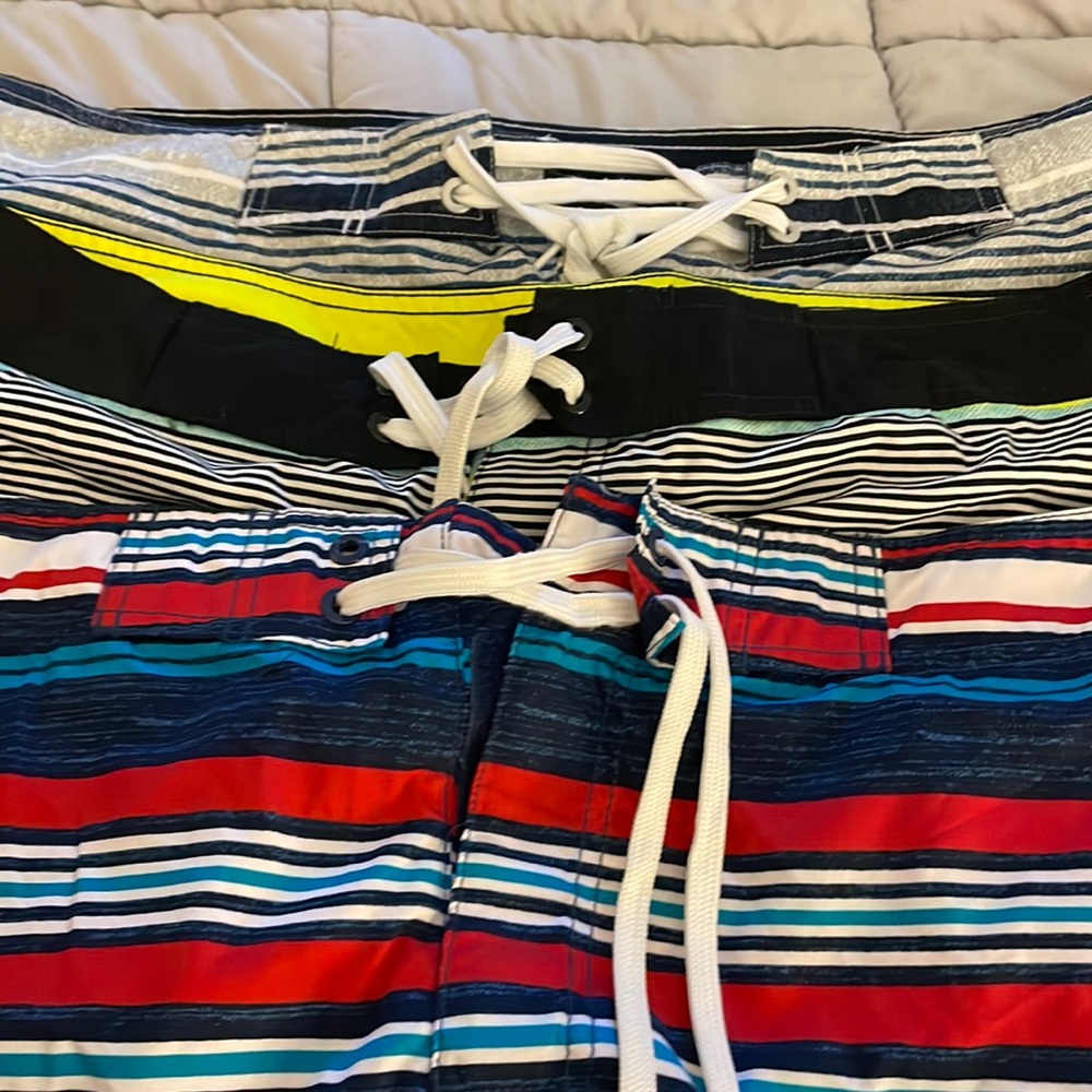 3 old navy swim trunks